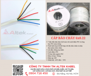 Cáp tín hiệu báo cháy 6x0.22 Hà Nội, Đà Nẵng, Hồ Chí Minh