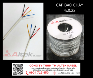 Tổng kho cáp báo cháy 4x0.22mm2 tại Sài Gòn, Đà Nẵng, Hà Nội