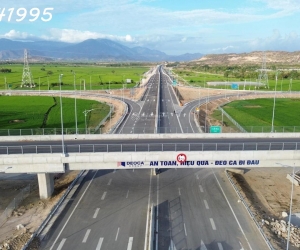 Nút giao cao tốc Cam Lâm Vĩnh Hảo. Mặt QL27A, 20x50m sân bay Thành