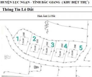 Mở bán 5 lô  biệt thự F0 tại Kiên Thành- Lục Ngạn -Bắc Giang.