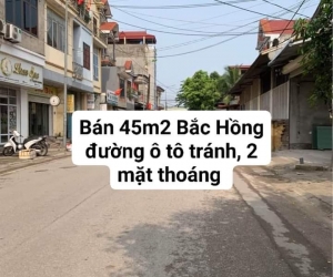 B.Á.N GẤP !!!45m2 đường ô tô tránh nhau tại Bắc Hồng – Đông Anh -