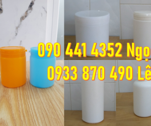 Bán hủ nhựa HDPE 2 ký, hủ nhựa 1 ký vuông, hủ nhựa 500g tròn