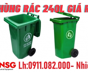 Địa chỉ mua thùng rác NHỰA 120L 240L 660L uy tín giá rẻ tại cần thơ