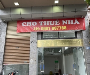 CẦN CHO THUÊ NHÀ 5 TẦNG MẶT TIỀN 5,5M, 51 PHỐ QUAN HOA, GẦN UBND