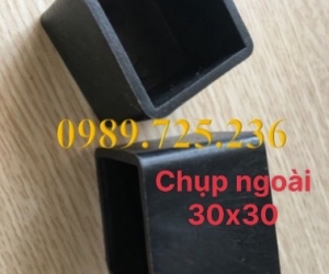 Bịt đầu sắt hộp vuông 30x30mm, nắp chụp sắt hộp giá rẻ.