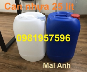 Can nhựa 25 lít đựng hóa chất, can nhua, can nhựa 20 lít