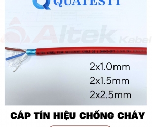 Cáp tín hiệu chống cháy chống nhiễu SCC 2x1.5mm2/ 2x2.5mm2 