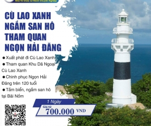 Khám phá Cù Lao Xanh – Ngắm san hô – Tham quan Ngọn Hải Đăng