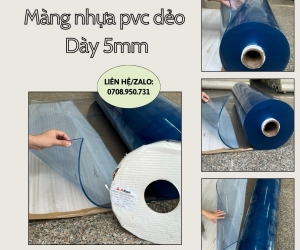 màng nhựa pvc ngăn phòng lạnh dày 5mm