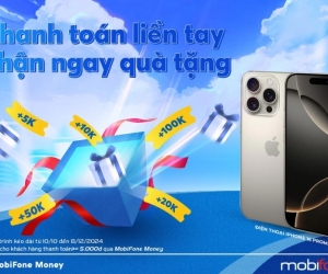 Nhận ngay Iphone 16 ProMax khi thanh toán trên MobiFone Money