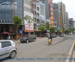 Bán gấp mặt phố Nguyễn  Hoàng  608m2 x 7 tầng,  mặt tiền 17m, giá