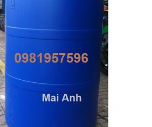 nhựa 220l nắp nhỏ, phuy nhua lam be, phuy nhựa làm bè nổi