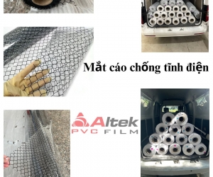 Màng PVC lưới mắt cáo chống tĩnh điện 