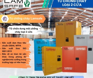 Tủ Đựng Dung Môi Chống Cháy Loại 2 Cửa - LAMSAFE