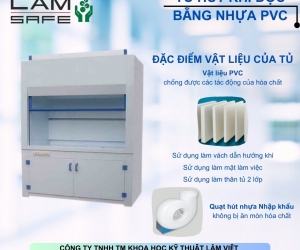 Tủ Hút Khí Độc Bằng Nhựa PVC - LAMSAFE