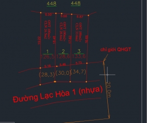 Bán Đất Mặt tiền Lạc Hoà 1, Diên hòa, diên khánh, Khánh hòa, QH