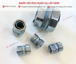 Phụ kiện đầu nối ống ruột gà lõi thép bọc nhựa