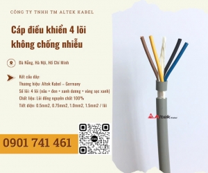 Cáp điều khiển, cáp tín hiệu 4 lõi Altek Kabel