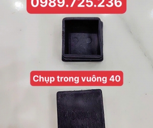 Nắp chụp đầu sắt hộp vuông 40x40mm, bịt đầu sắt hộp vuông 