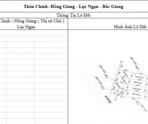 CƠ HỘI ĐẦU TƯ SINH LỜI CAO ĐẤT THUỘC THỊ XÃ CHŨ- BẮC GIANG- SỞ HỮU...