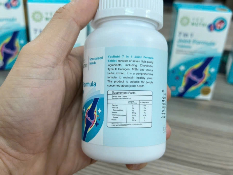 YES NUTRI 7 IN 1 LÀM TĂNG TIẾT DỊCH KHỚP- NUÔI DƯỠNG SỤN