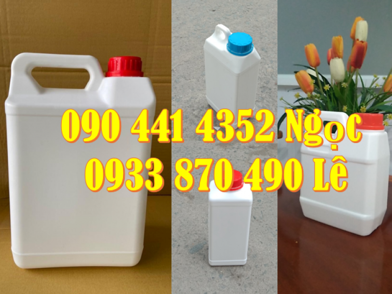 Can nhựa 500ml đựng mực in, can nhựa 1 lít đựng sơn dầu