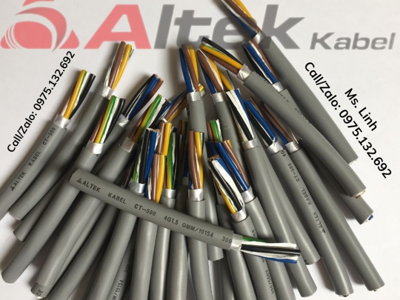 Cáp điều khiển CT-500 4x1.5mm2 Altek Kabel