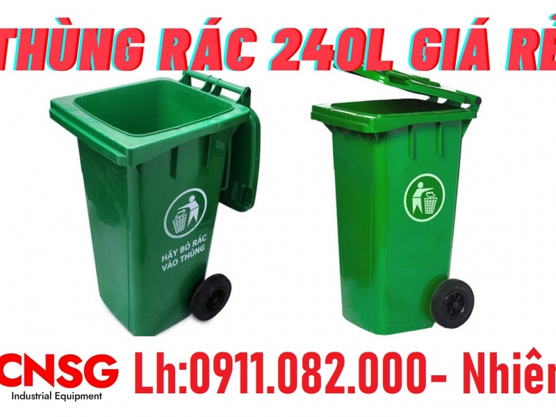  Địa chỉ mua thùng rác NHỰA 120L 240L 660L uy tín giá rẻ tại cần thơ