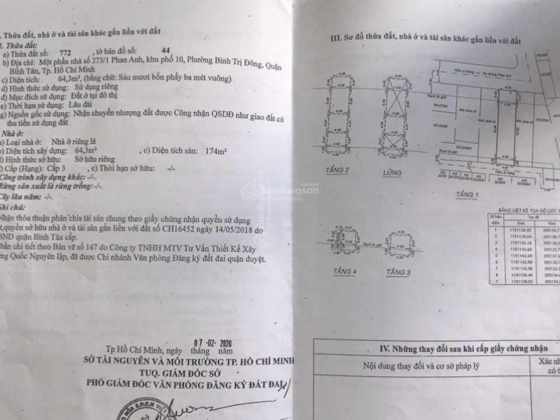 Bán nhà 3 lầu và kho sản xuất đường Phan Anh 321m2 giá 22,5 tỷ đã