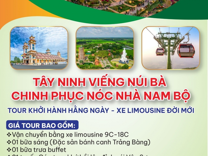 Khám Phá Khu Du lịch Bà Đen – Tây Ninh Cùng Saco