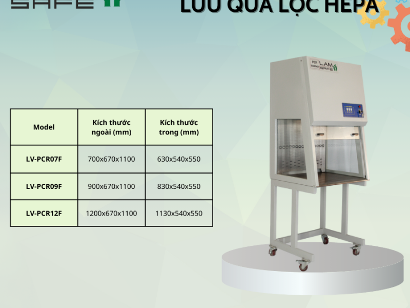 Tủ PCR Có Gió Hoàn Lưu Qua Lọc Hepa - LAMSAFE