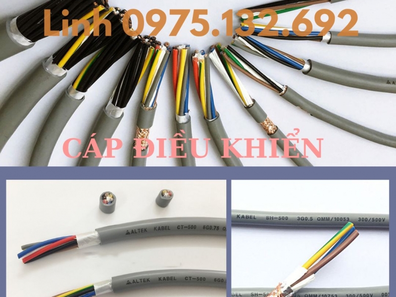 Dây cáp điều khiển Altek Kabel - Tiêu chuẩn Châu Âu - đầy đủ các mã