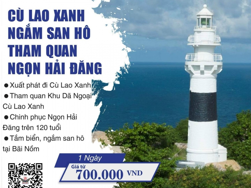 Khám phá Cù Lao Xanh – Ngắm san hô – Tham quan Ngọn Hải Đăng