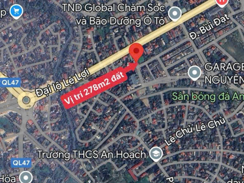 BÁN 278M2 ĐẤT GIỮA TRUNG TÂM TP THANH HÓA