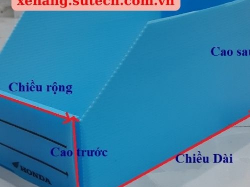 Thùng nhựa đựng linh kiện điện tử, phụ tùng xe máy 