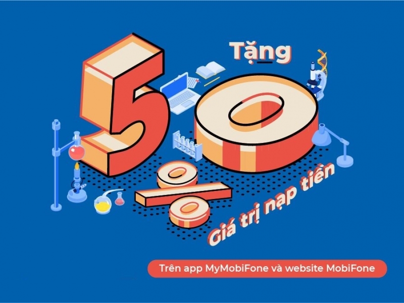 DUY NHẤT 28/8 - MOBIFONE KHUYẾN MÃI 50% GIÁ TRỊ THẺ NẠP