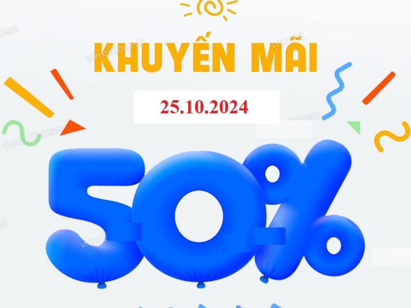 Siêu KM: MobiFone tặng 50% giá trị thẻ nạp cho thuê bao trả trước