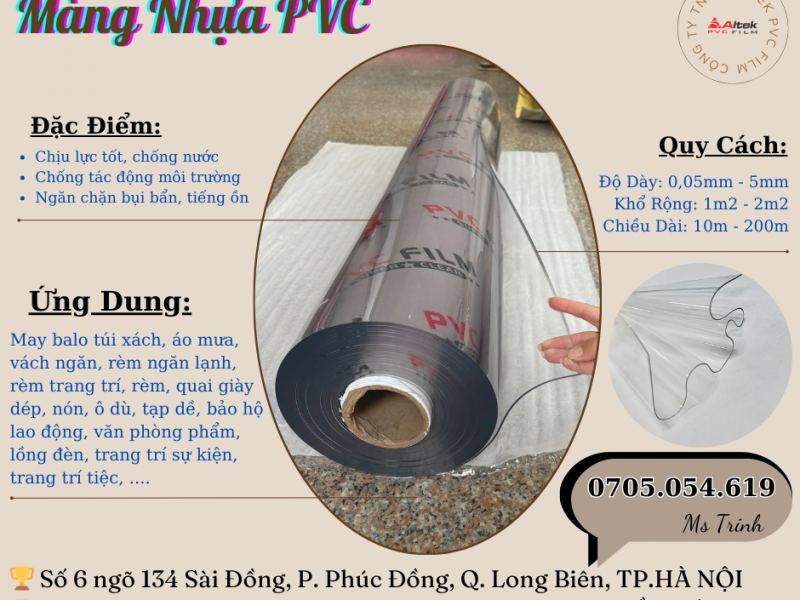 Thành phần của màng nhựa pvc, công dụng của màng pvc