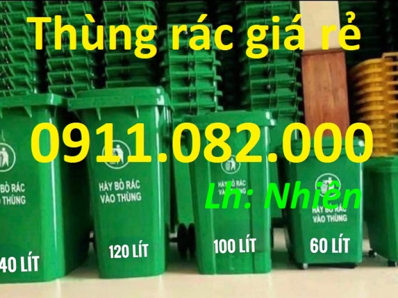  Thùng rác nhựa bán chạy nhất miền tây, thùng rác 120l 240l 660l