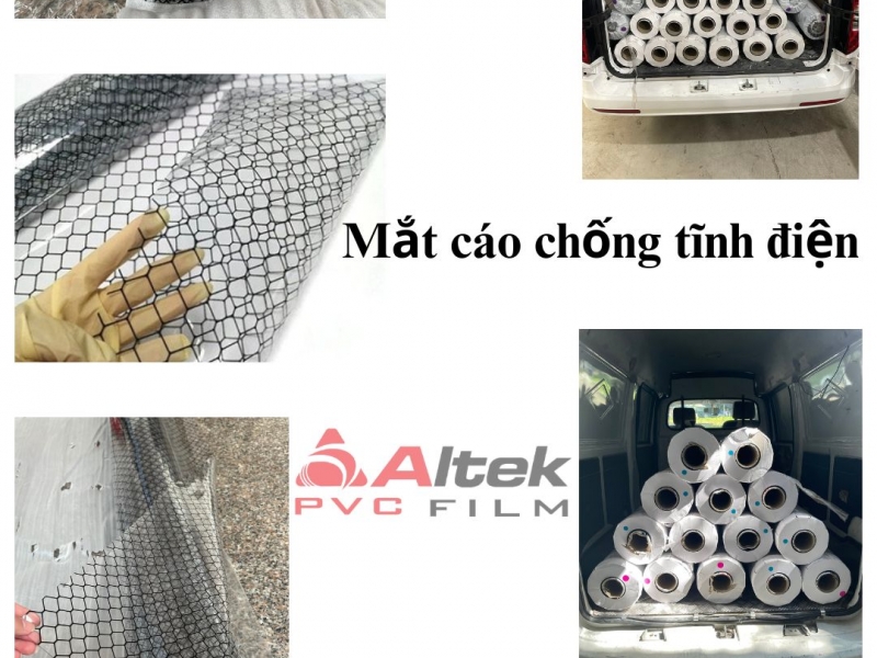 Màng PVC lưới mắt cáo chống tĩnh điện 