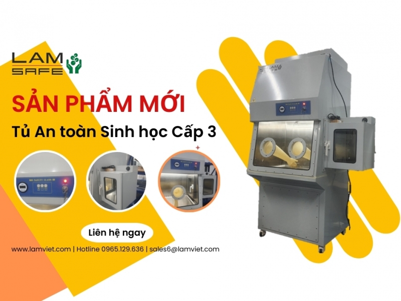 Tủ An Toàn Sinh Học Class III - LAMSAFE LV-BCS09T