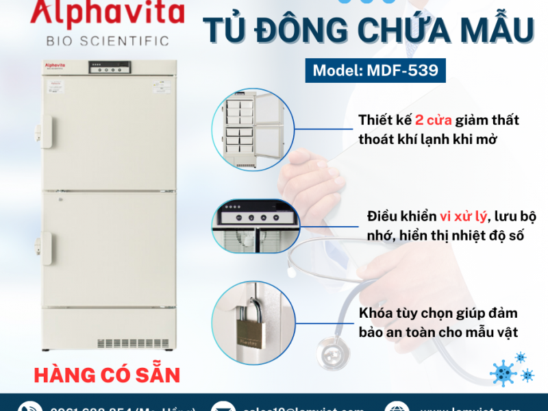 TỦ ĐÔNG CHỨA MẪU – ALPHAVITAL