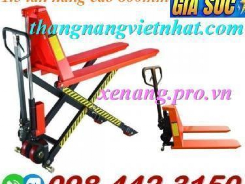 Xe nâng tay cắt kéo 1.5 tấn nâng cao 800mm - xả kho giá sốc