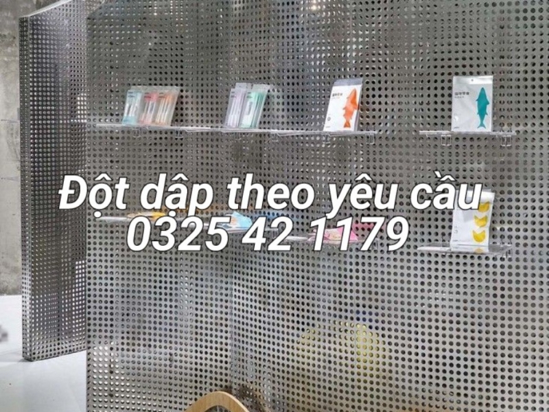 Tôn tấm đột lỗ trang trí nội ngoại thất chất lượng