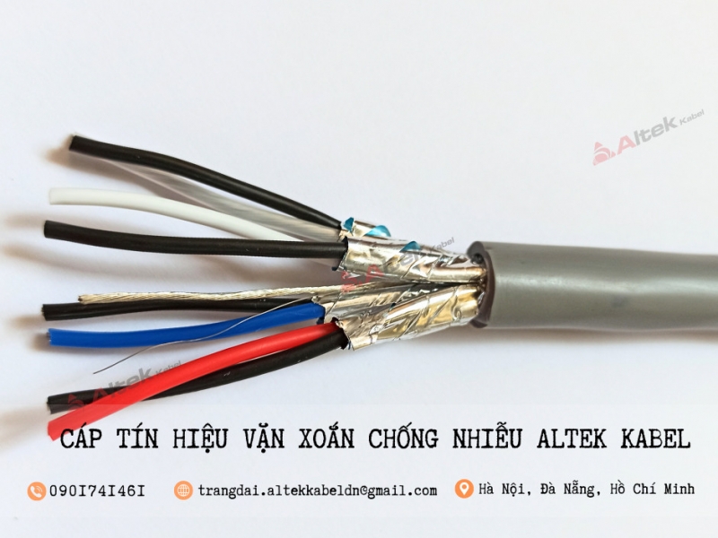 Cáp tín hiệu AWG vặn xoắn 2 lớp chống nhiễu Altek Kabel 