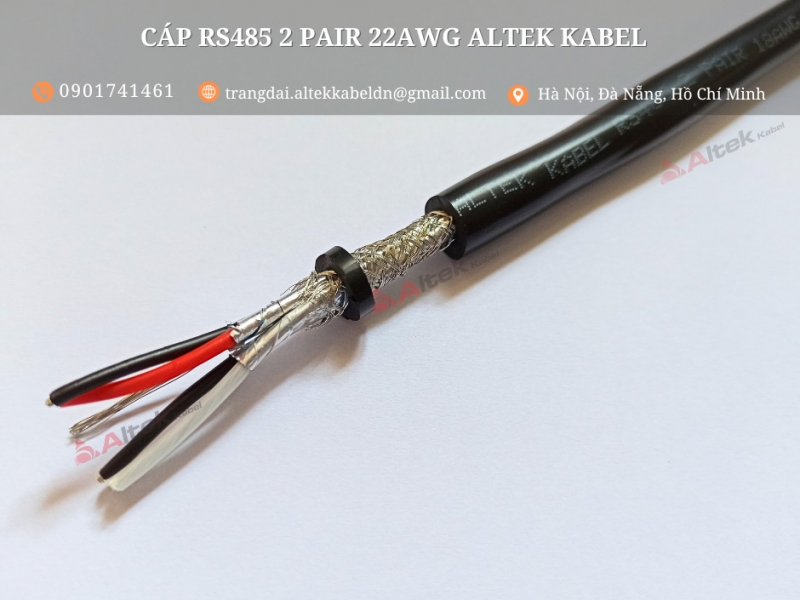 Cáp RS485 2 Pair 22 AWG hãng Altek Kabel nhập khẩu giá sản xuất