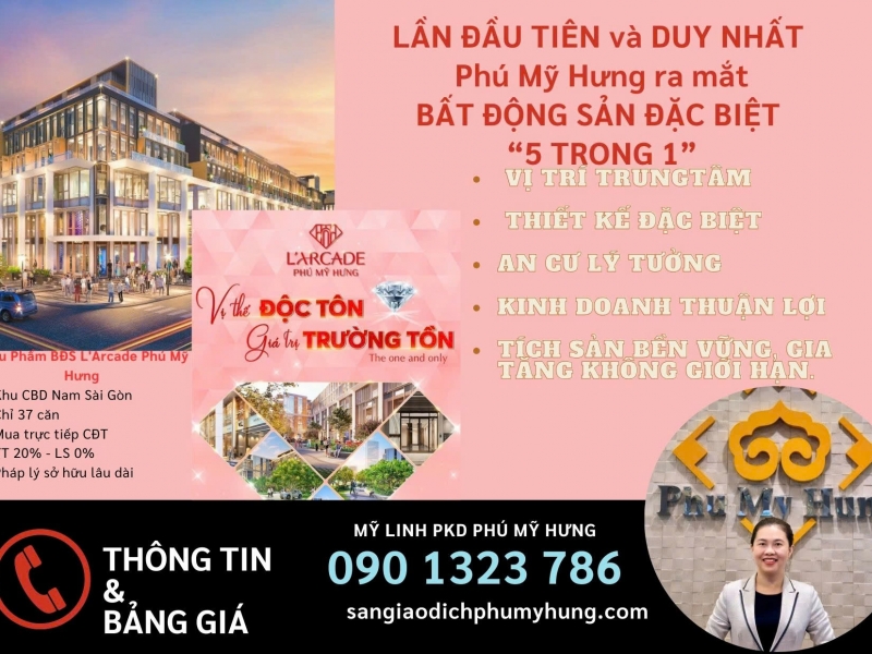 Cập nhật giỏ hàng The L’arcade - Phú Mỹ Hưng Tháng 8/2024