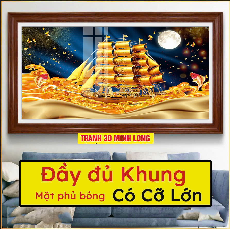 Xưởng tranh treo tường 3D khổ lớn – tranh đẹp giá bình dân