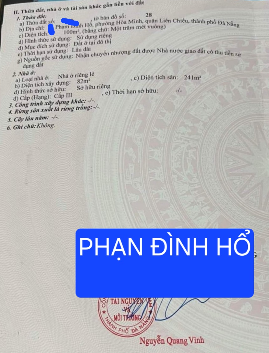 ????????Bán nhà 3 tầng đường Phạm Đình Hổ - Gần biển