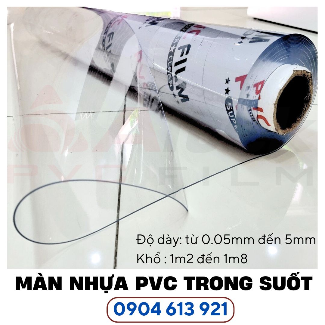 Màng nhựa PVC trong suốt 2mm làm rèm ngăn lạnh